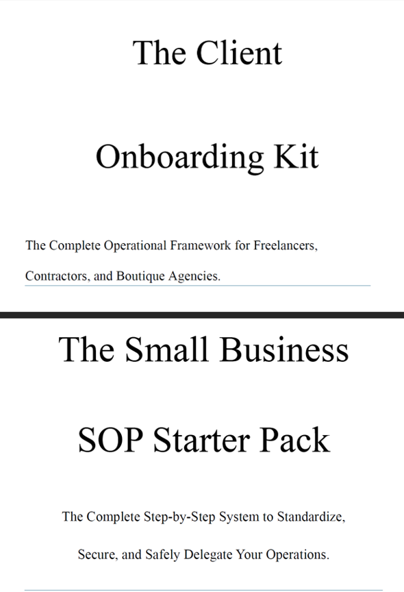 The Solo-Operator Operations Bundle | Kits 01 & 02