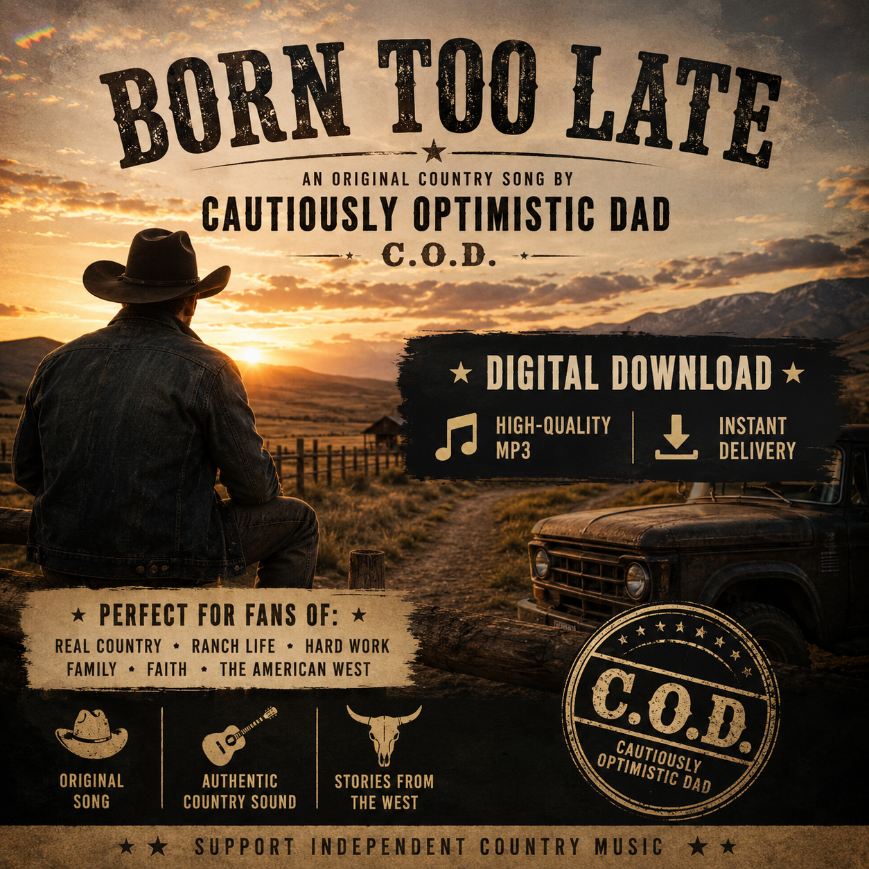 Born Too Late – Download and Licensing