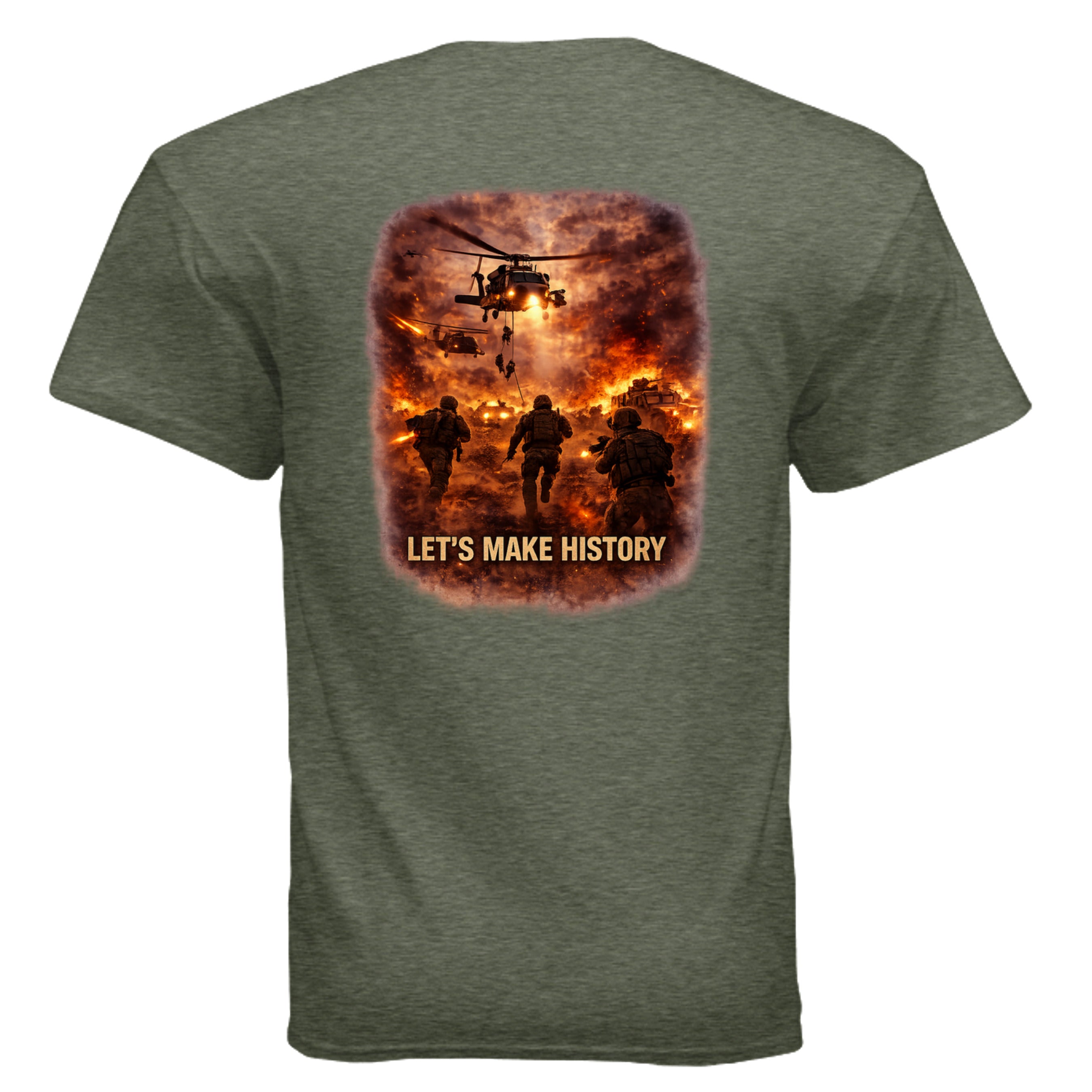 HEATHER MILITARY GREEN - G500 - BACK