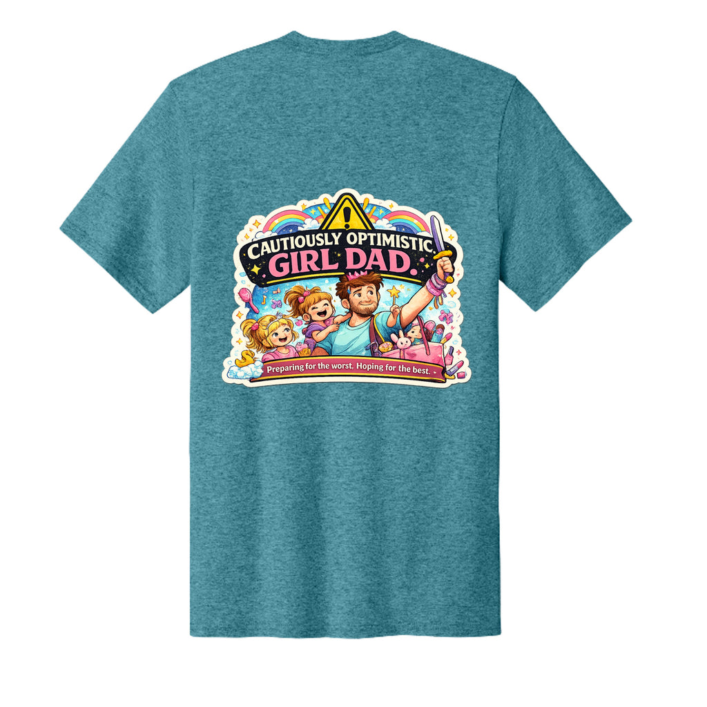Vivid Teal Heather - PC43 - BACK