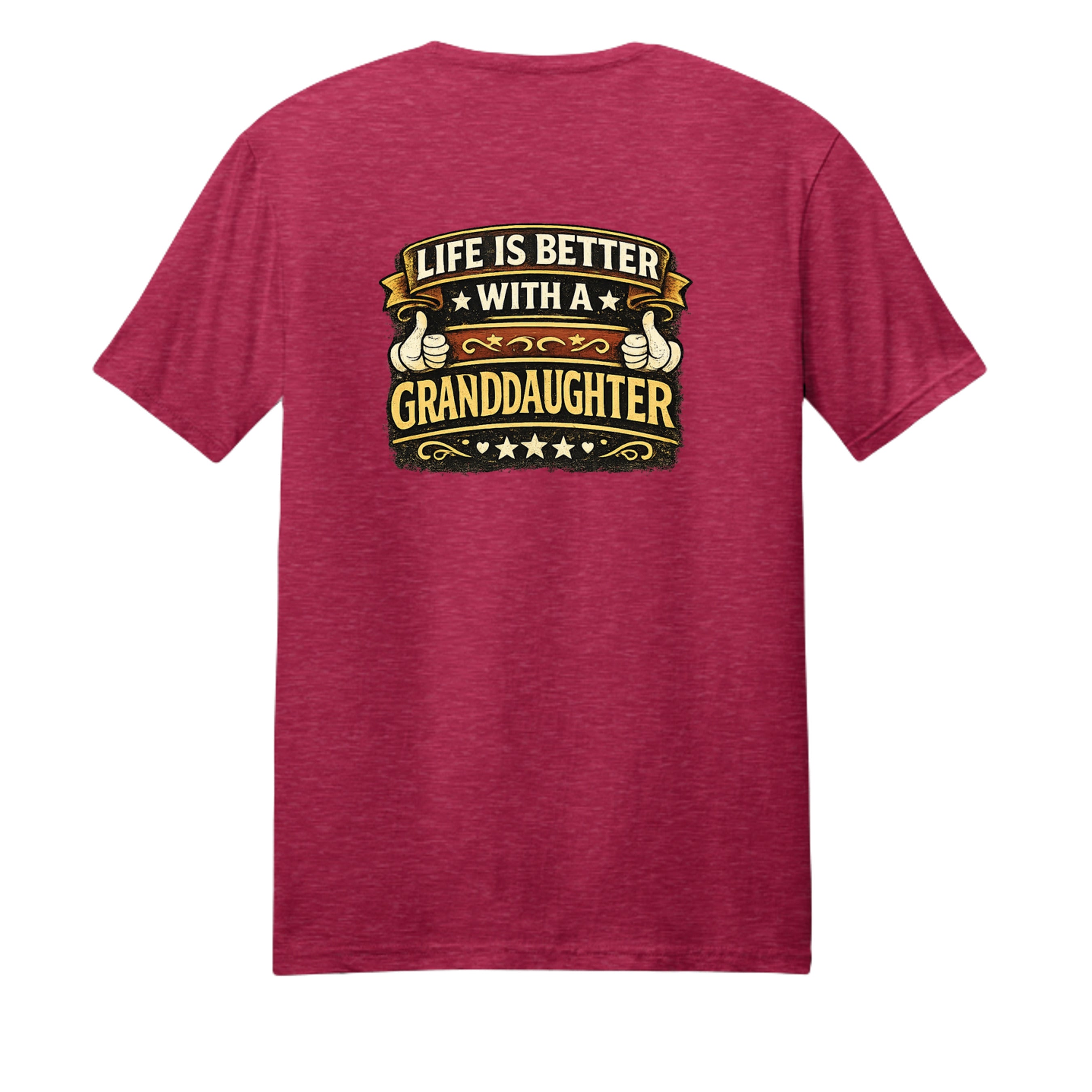 Heather Red - 3000 - BACK