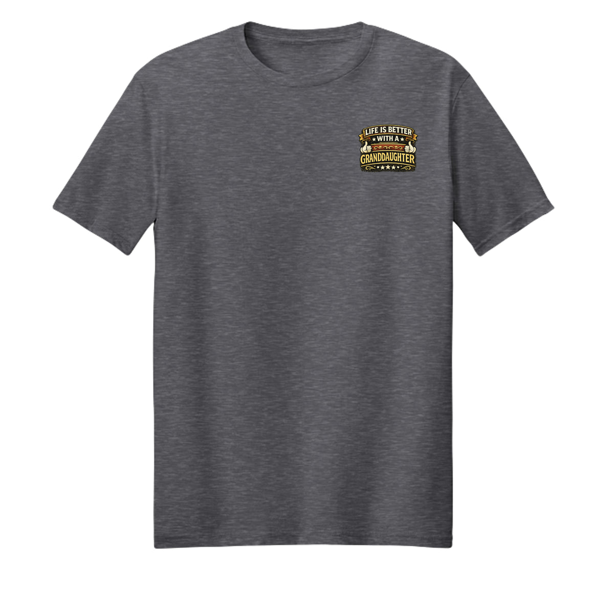 Heather Dark Grey - 3000 - FRONT
